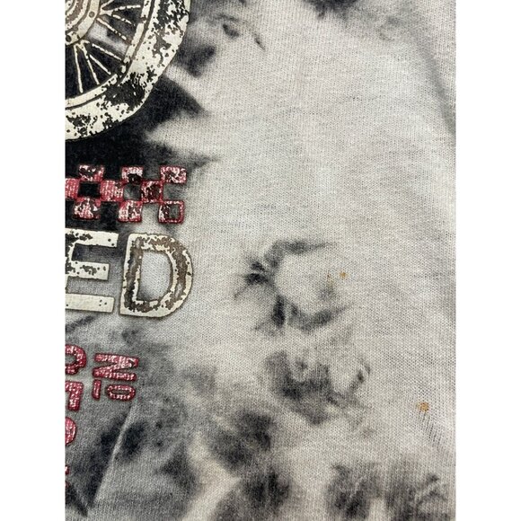 American Custom Motorcycles shirt adult large short sleeve tye dye black - Picture 6 of 11